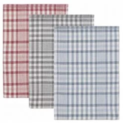 Sensei Maison Tabliers Et Torchons 3 Torchons Double Face Anthracite 50x70 Cm -Tabliers et torchons Soldes 3 torchons double face anthracite 50x70 cm 3