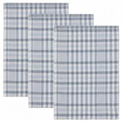 Sensei Maison Tabliers Et Torchons 3 Torchons Double Face Indigo 50x70 Cm