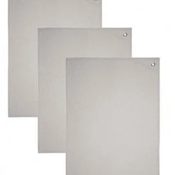 Sensei Maison Tabliers Et Torchons 3 Torchons En Coton Lavé Avec œillet Glacier 50x70 Cm