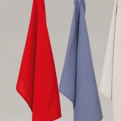 Sensei Maison Tabliers Et Torchons 3 Torchons En Coton Lavé Avec œillet Rubis 50x70 Cm -Tabliers et torchons Soldes 3 torchons en coton lave avec oeillet rubis 50x70 cm 3