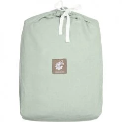 Febronie 4x Sets De Table En Lin Lavé 30x50 Amande Bordure Bleu De Nîmes -Tabliers et torchons Soldes 4x sets de table en lin lave 30x50 amande bordure bleu de nimes 2