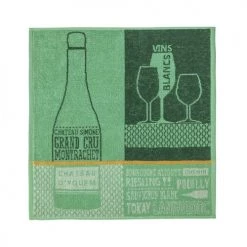 Coucke Tabliers Et Torchons Carré éponge En Coton Vert 50x50