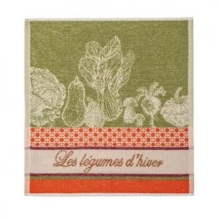 Coucke Tabliers Et Torchons Carré éponge En Coton Vert 50x50