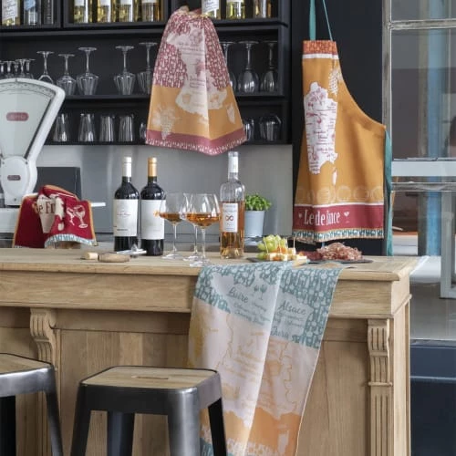 Coucke Tabliers Et Torchons Carré éponge En Jacquard De Coton Ocre 50x50 2 Coucke Tabliers Et Torchons Carré éponge En Jacquard De Coton Ocre 50x50 – Image 2