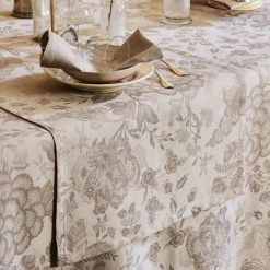 Garnier Thiebaut Chemins De Table Chemin De Table Antitache Déperlant Beige 174X54