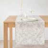 Maisons Du Monde Chemins De Table Chemin De Table Beige Et Blanc En Coton 48x150