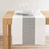Maisons Du Monde Chemins De Table Chemin De Table Blanc Et Gris L150