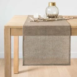 Maisons Du Monde Chemin De Table Noël Chemin De Table En Coton Beige 45x150