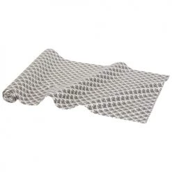Maisons Du Monde Chemin De Table Noël Chemin De Table En Coton Gris à Motifs L150 -Tabliers et torchons Soldes chemin de table en coton gris a motifs l150 1000 14 34 174366 3