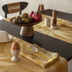 Le Jacquard Français Chemins De Table Chemin De Table En Coton Panthere 50 X 150