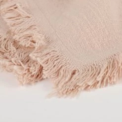 Mica Decorations Chemins De Table Chemin De Table En Coton Rose L180 -Tabliers et torchons Soldes chemin de table en coton rose l180 2