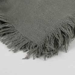 Mica Decorations Chemins De Table Chemin De Table En Coton Vert L180 -Tabliers et torchons Soldes chemin de table en coton vert l180 2