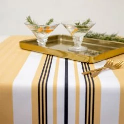 Maison Jean-Vier Chemins De Table Chemin De Table Jaune 50x155 Cm -Tabliers et torchons Soldes chemin de table jaune 50x155 cm 2