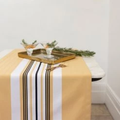 Maison Jean-Vier Chemins De Table Chemin De Table Jaune 50x155 Cm