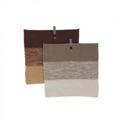 OYOY Living Design Tabliers Et Torchons Chiffon à Vaisselle Marron En Coton Organique H25x25cm