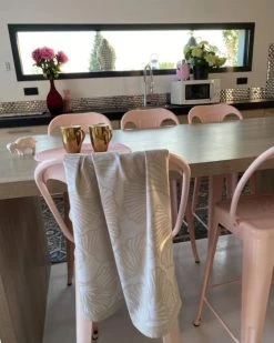 Le Comptoir De La Plage Tabliers Et Torchons Deux Duos Torchons Assortis Bicolores Beige Ginkos 50 X 70 -Tabliers et torchons Soldes deux duos torchons assortis bicolores beige ginkos 50 x 70 4