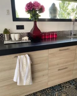 Le Comptoir De La Plage Tabliers Et Torchons Deux Duos Torchons Assortis Bicolores Beige Sun 50 X 70 -Tabliers et torchons Soldes deux duos torchons assortis bicolores beige sun 50 x 70 3