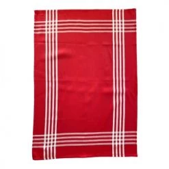 Le Comptoir De La Plage Tabliers Et Torchons Deux Duos Torchons Assortis Bicolores Rayés Rouges 50 X 70 -Tabliers et torchons Soldes deux duos torchons assortis bicolores rayes rouges 50 x 70 3