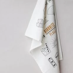 Maison Jean-Vier Tabliers Et Torchons Essuie-mains Coton Blanc 45x60 Cm -Tabliers et torchons Soldes essuie mains coton blanc 45x60 cm 6