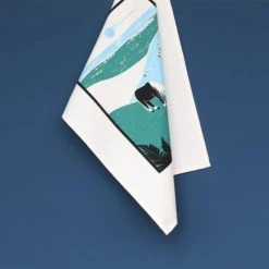 Maison Jean-Vier Tabliers Et Torchons Essuie-mains Coton Bleu 45x60 Cm -Tabliers et torchons Soldes essuie mains coton bleu 45x60 cm 2