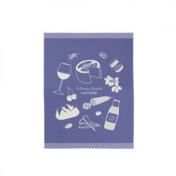 Maison Jean-Vier Tabliers Et Torchons Essuie-mains Coton Bleu 45x60 Cm