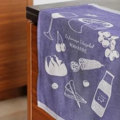 Maison Jean-Vier Tabliers Et Torchons Essuie-mains Coton Bleu 45x60 Cm -Tabliers et torchons Soldes essuie mains coton bleu 45x60 cm 8