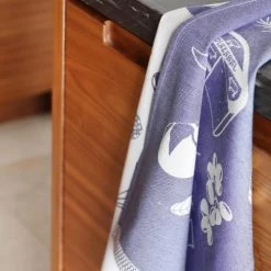 Maison Jean-Vier Tabliers Et Torchons Essuie-mains Coton Bleu 45x60 Cm -Tabliers et torchons Soldes essuie mains coton bleu 45x60 cm 9