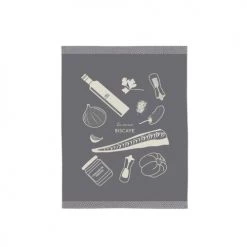 Maison Jean-Vier Tabliers Et Torchons Essuie-mains Coton Gris 45x60 Cm