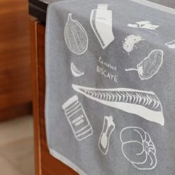 Maison Jean-Vier Tabliers Et Torchons Essuie-mains Coton Gris 45x60 Cm -Tabliers et torchons Soldes essuie mains coton gris 45x60 cm 3