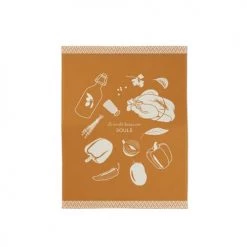 Maison Jean-Vier Tabliers Et Torchons Essuie-mains Coton Orange 45x60 Cm