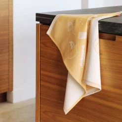 Maison Jean-Vier Tabliers Et Torchons Essuie-mains Coton Orange 45x60 Cm -Tabliers et torchons Soldes essuie mains coton orange 45x60 cm 3