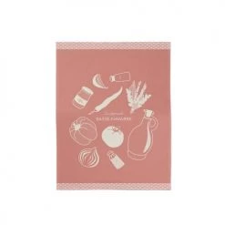 Maison Jean-Vier Tabliers Et Torchons Essuie-mains Coton Rose 45x60 Cm