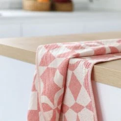 Maison Jean-Vier Tabliers Et Torchons Essuie-mains Coton Rouge -Tabliers et torchons Soldes essuie mains coton rouge 3