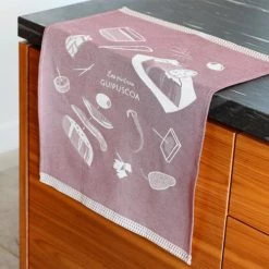 Maison Jean-Vier Tabliers Et Torchons Essuie-mains Coton Rouge 45x60 Cm -Tabliers et torchons Soldes essuie mains coton rouge 45x60 cm 2