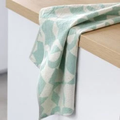 Maison Jean-Vier Tabliers Et Torchons Essuie-mains Coton Vert -Tabliers et torchons Soldes essuie mains coton vert 4