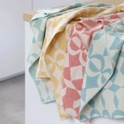 Maison Jean-Vier Tabliers Et Torchons Essuie-mains Coton Vert -Tabliers et torchons Soldes essuie mains coton vert 5