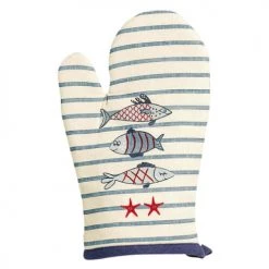 Winkler Tabliers Et Torchons Gant De Cuisine En Coton Bleu 18 X 28