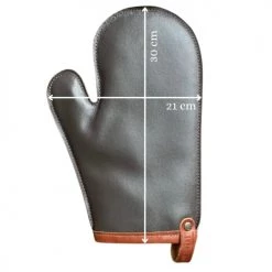 Maison Thuret Tabliers Et Torchons Gant Manique En Cuir Marron 30 X 21 Cm -Tabliers et torchons Soldes gant manique en cuir marron 30 x 21 cm 2