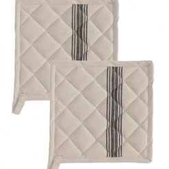 Sensei Maison Tabliers Et Torchons Lot De 2 Maniques De Cuisine Ficelle 20x20 Cm