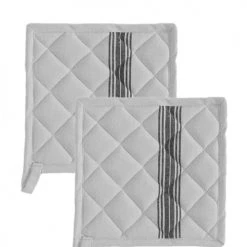 Sensei Maison Tabliers Et Torchons Lot De 2 Maniques De Cuisine Glacier 20x20 Cm