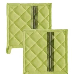 Sensei Maison Tabliers Et Torchons Lot De 2 Maniques De Cuisine Noir 20x20 Cm -Tabliers et torchons Soldes lot de 2 maniques de cuisine pomme 20x20 cm