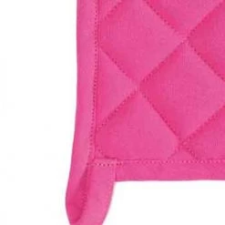 Sensei Maison Tabliers Et Torchons Lot De 2 Maniques De Cuisine Rose Indien 20x20 Cm -Tabliers et torchons Soldes lot de 2 maniques de cuisine rose indien 20x20 cm 4