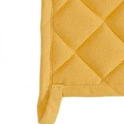 Sensei Maison Tabliers Et Torchons Lot De 2 Maniques De Cuisine Safran 20x20 Cm -Tabliers et torchons Soldes lot de 2 maniques de cuisine safran 20x20 cm 4