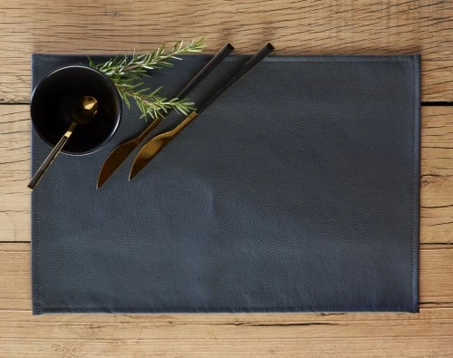 Becquet Lot De 2 Sets De Table Aspect Grainé Gris Anthracite 45x30 2 Becquet Lot De 2 Sets De Table Aspect Grainé Gris Anthracite 45x30 – Image 2