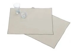 Blanc Cerise Lot De 2 Sets De Table En Lin Lavé 38x48 Cm Blanc -Tabliers et torchons Soldes lot de 2 sets de table en lin lave 38x48 cm lin 8