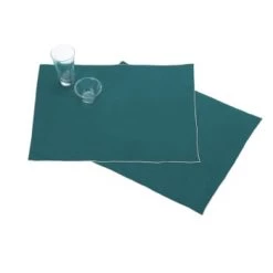 Blanc Cerise Lot De 2 Sets De Table En Lin Lavé 38x48 Cm Lin -Tabliers et torchons Soldes lot de 2 sets de table en lin lave 38x48 cm vert paon 6