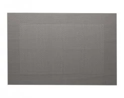 Becquet Lot De 2 Sets De Table Unis Gris 45x30
