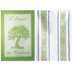 Coucke Tabliers Et Torchons Lot De 2 Torchons En Coton Amande 50 X 75