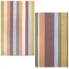 Coucke Tabliers Et Torchons Lot De 2 Torchons En Jacquard De Coton Multicolore 50x75