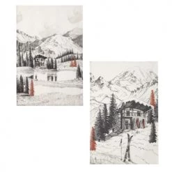 Coucke Tabliers Et Torchons Lot De 2 Torchons En Lin Blanc 50x75